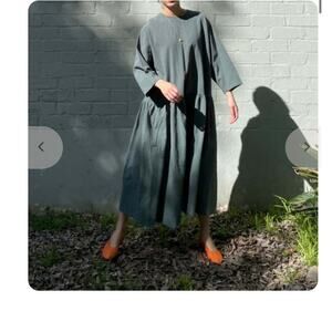 April Meets October Sister Dress - Dark Green One Size